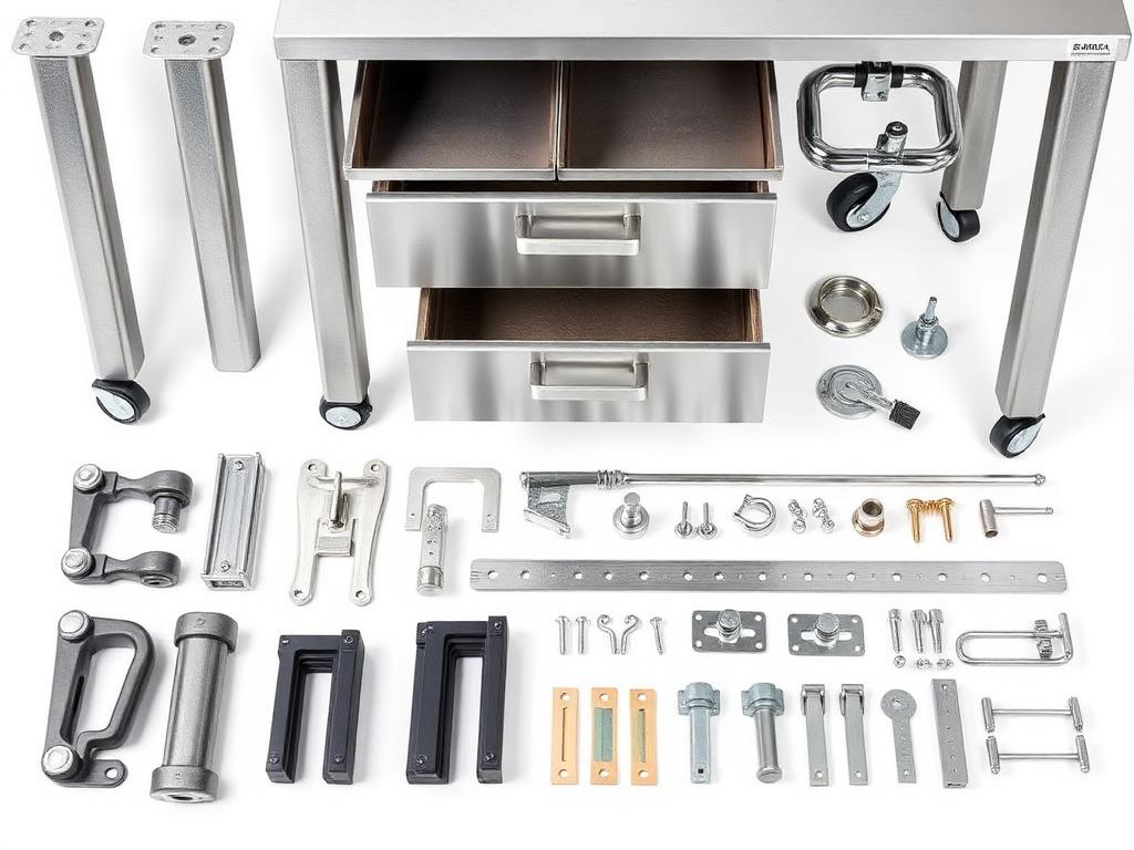 Legs, Casters, Shelving Posts & Accessories