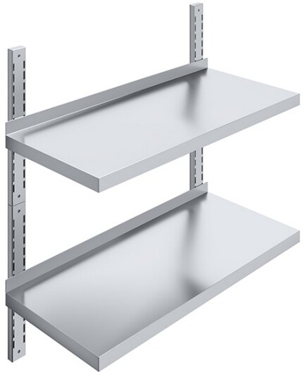 Wall-Mounted Shelf with Pot Rack