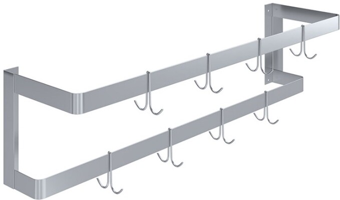 Wall-Mounted Single-Line Pot Rack