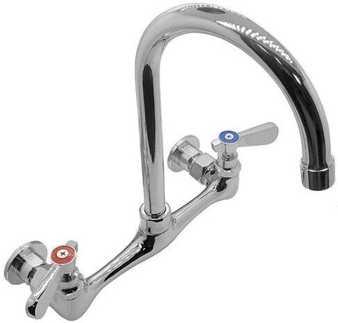 8 in. Center Wall Mount Faucet with Swing Spout